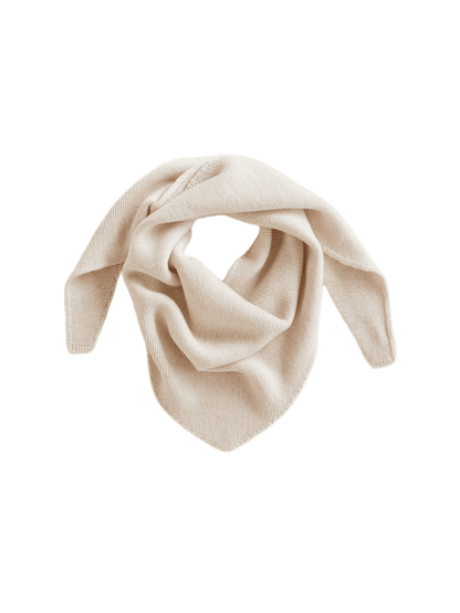 Trójkątny szal merino Josephina CREAM