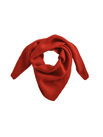 Trójkątny szal merino Josephina RED