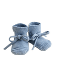 Miękkie buciki z wełny merino LIGHT BLUE