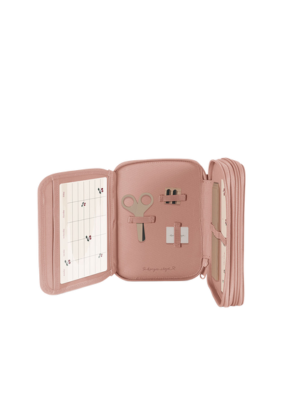 Piórnik szkolny z wyposażeniem Clover MAHOGANY ROSE