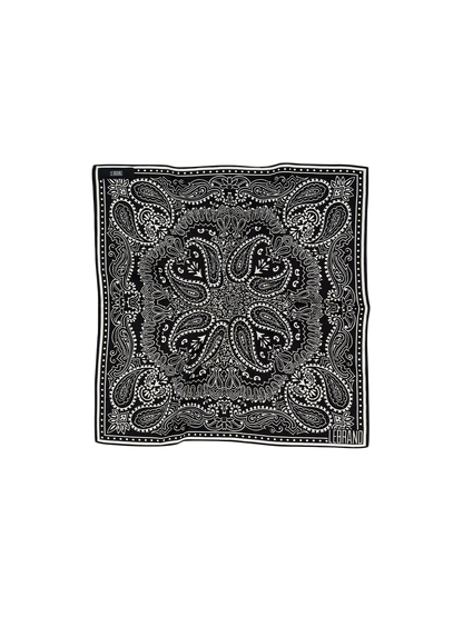 Mini Bandana Scarf BLACK/ECRU