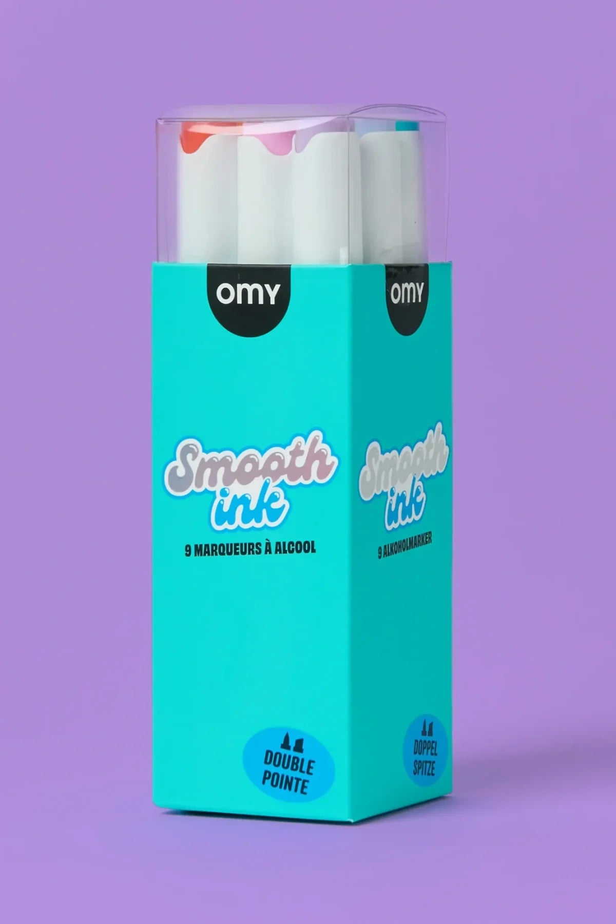 Dwustronne markery alkoholowe Smooth Ink 9 szt.