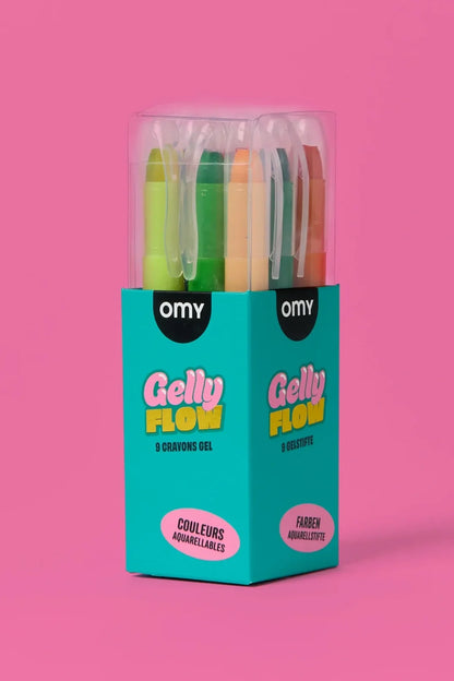 gelové pastelky 9 ks.