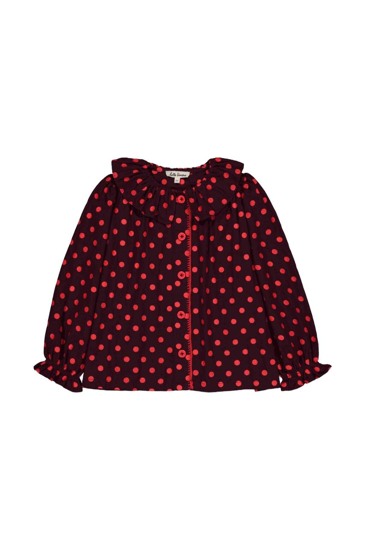 Myrtille blouse Plum Dots