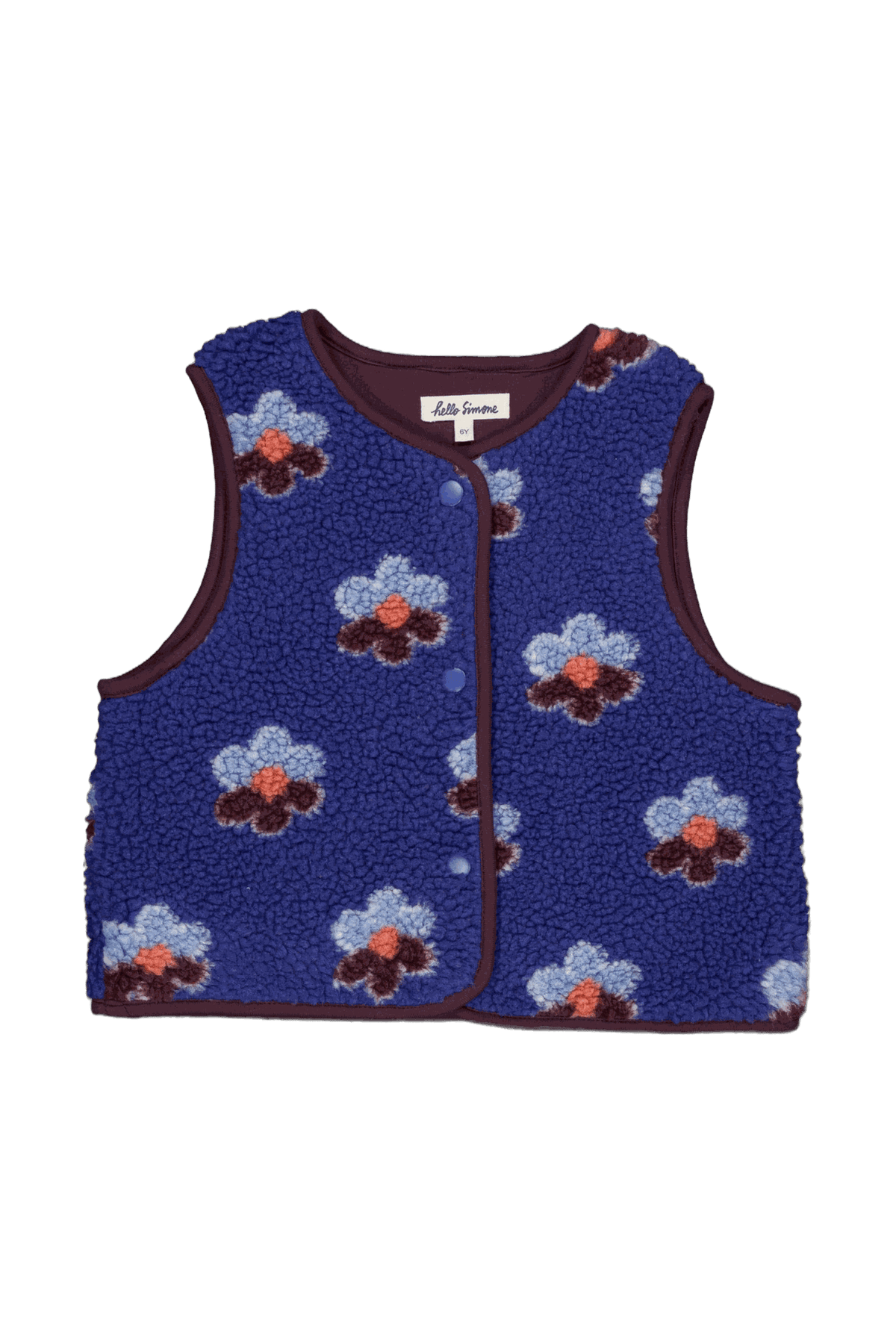 Mira fleece vest Flower Storm