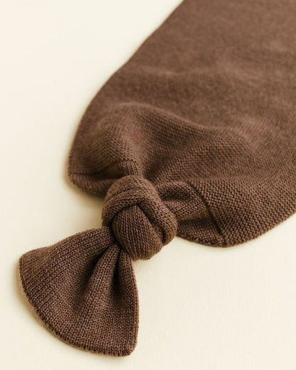 Merino wool cocoon baby blanket MOCHA