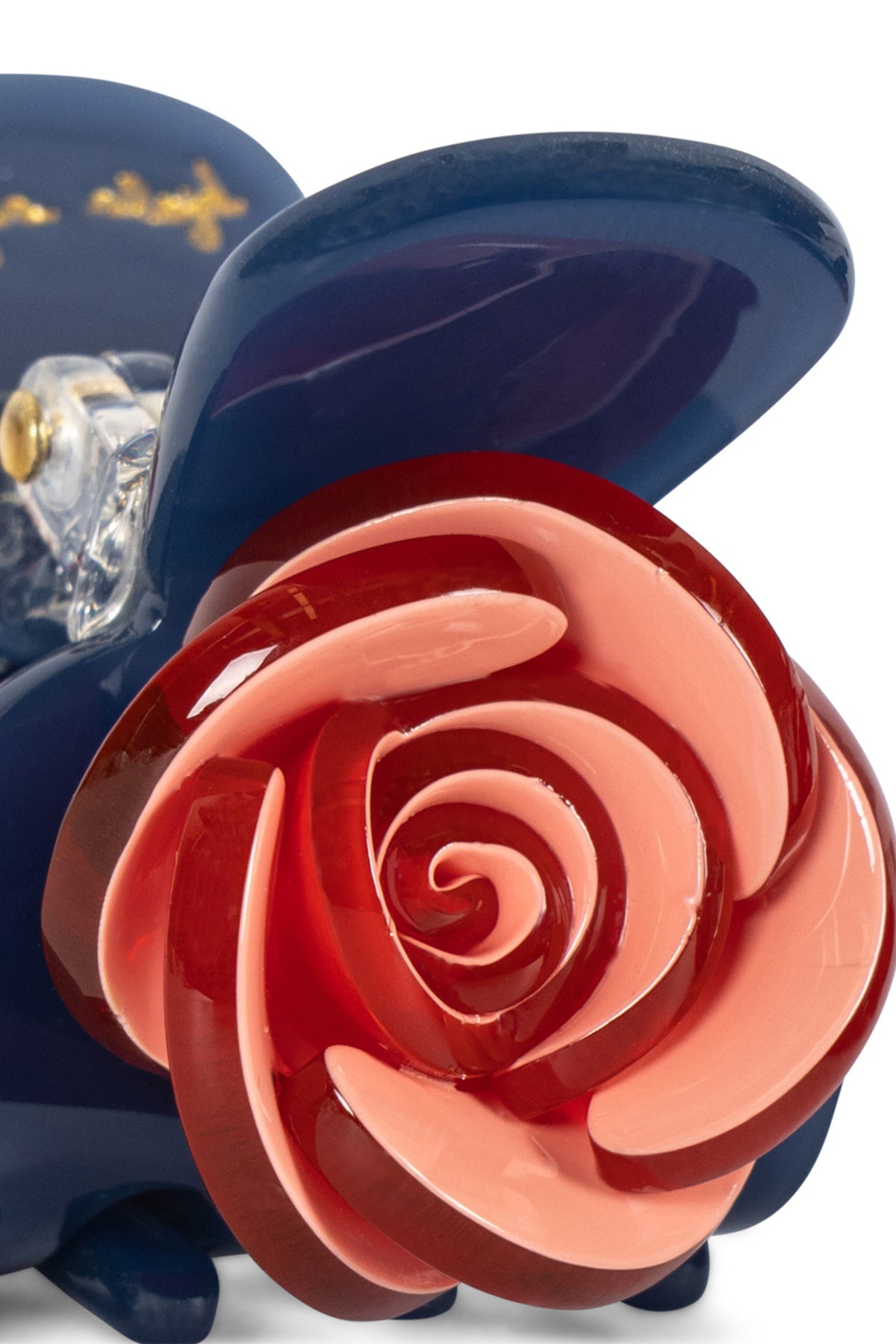Set di 2 fermagli per capelli a forma di rosa
