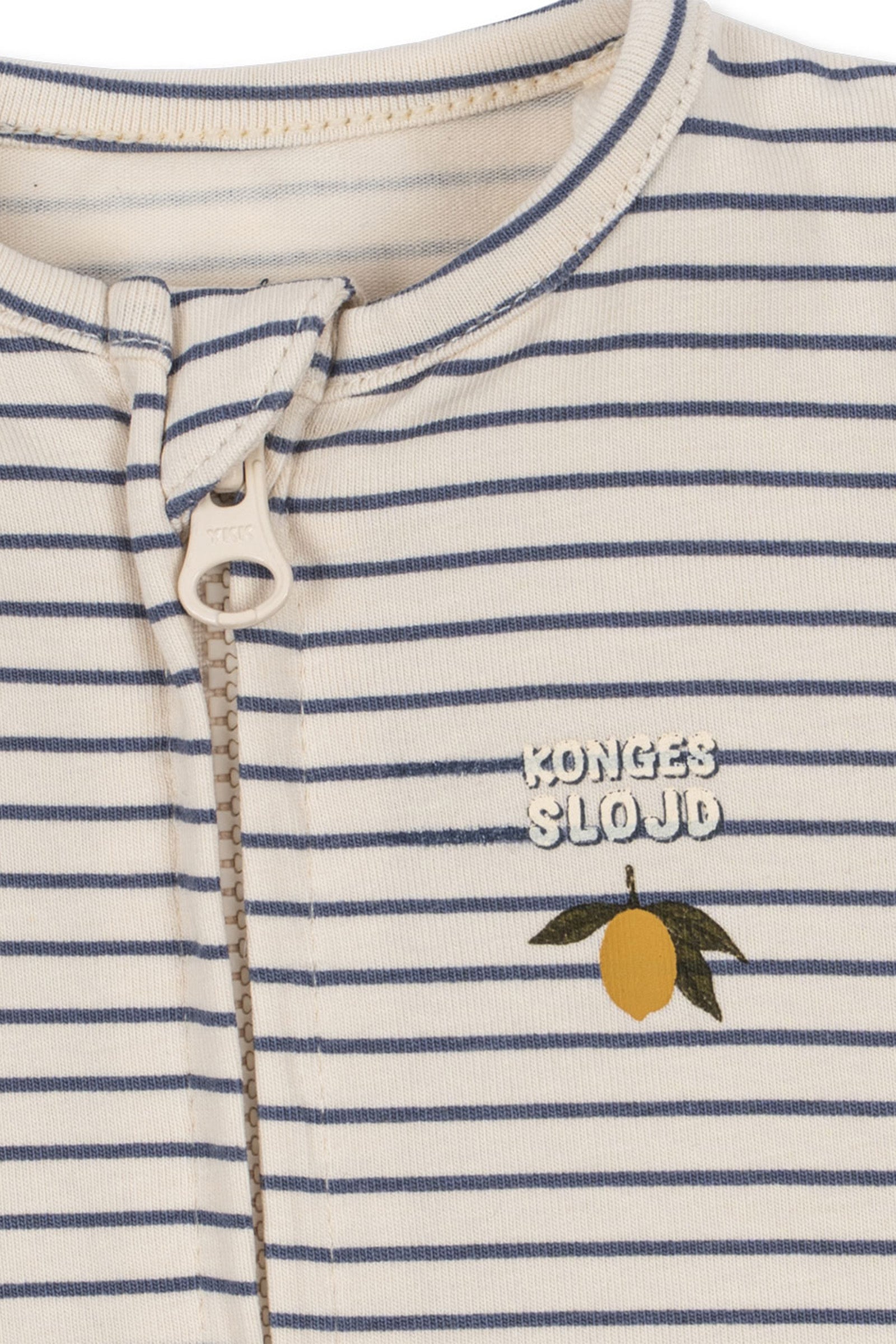 Piżamka niemowlęca Basic Zip Onesie STRIPE COMO