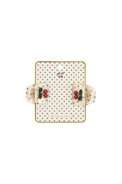 Akcesoria do włosów 2 Pack Cherry Dot Hair Claws MULTI