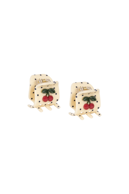 Akcesoria do włosów 2 Pack Cherry Dot Hair Claws MULTI