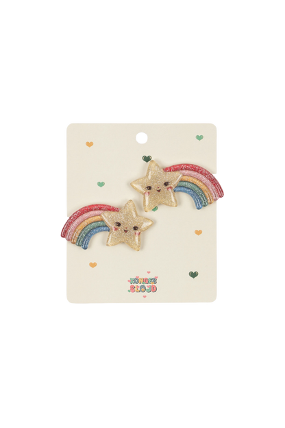 Spinki do włosów Rainbow Star Hair Clip MULTI
