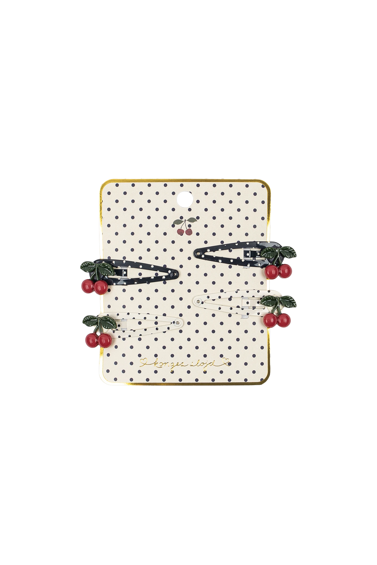 Akcesoria do włosów 4 Pack Cherry Dot Hair Clip MULTI