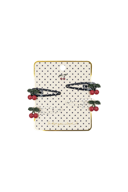 Akcesoria do włosów 4 Pack Cherry Dot Hair Clip MULTI