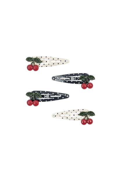 Akcesoria do włosów 4 Pack Cherry Dot Hair Clip MULTI