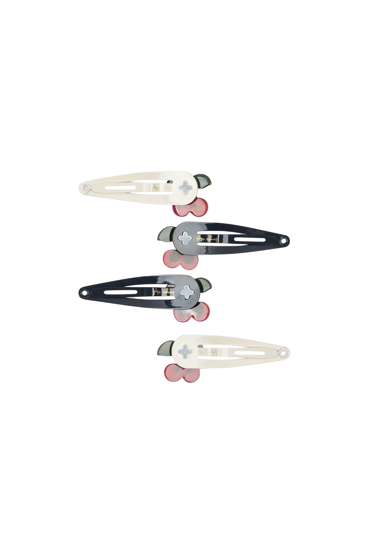 Akcesoria do włosów 4 Pack Cherry Dot Hair Clip MULTI