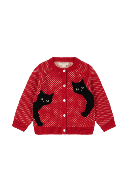 Sweter Belou Cardigan CAT ROUGE