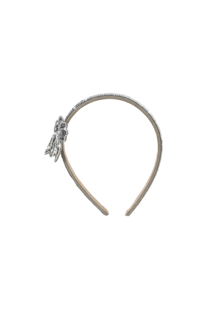 Akcesoria do włosów Sequin Bow Hairbrace SILVER