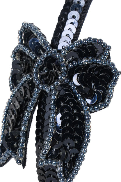 Akcesoria do włosów Sequin Bow Hairbrace NAVY