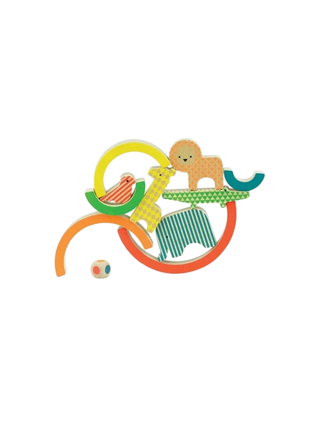 drewniana gra Wild Rainbow Petit Collage BEBE Concept 