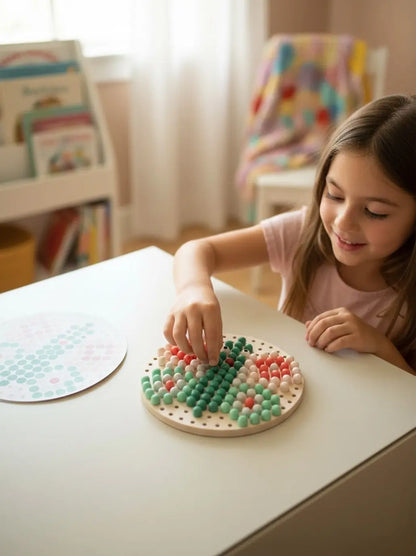 Drewniana mozaika guzikowa układanka BS Toys BEBE Concept 