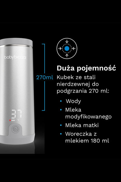 Superszybki przenośny podgrzewacz do mleka i wody WHITE