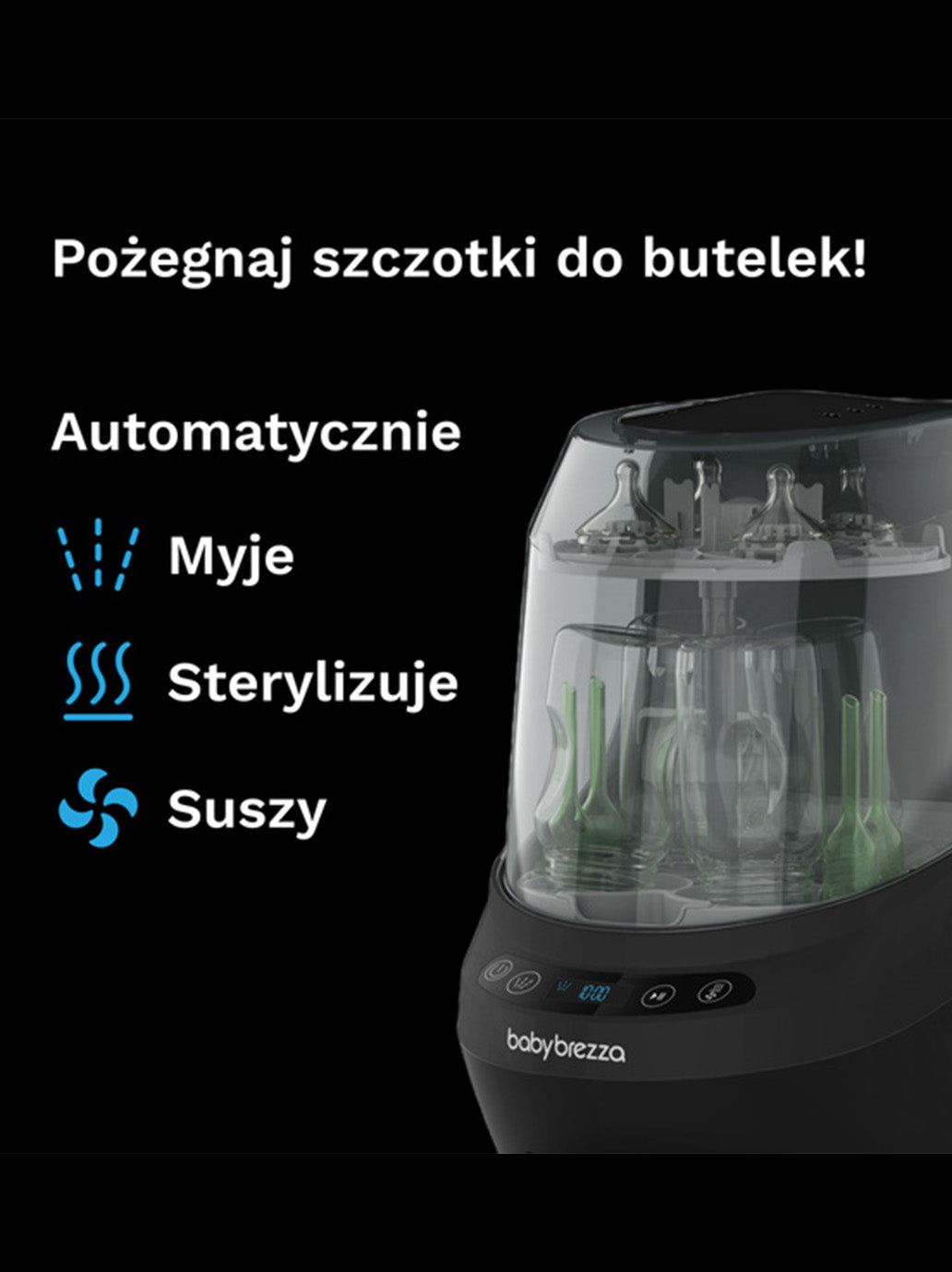 Urządzenie do mycia i sterylizacji Baby Brezza Bottle Washer Pro WHITE