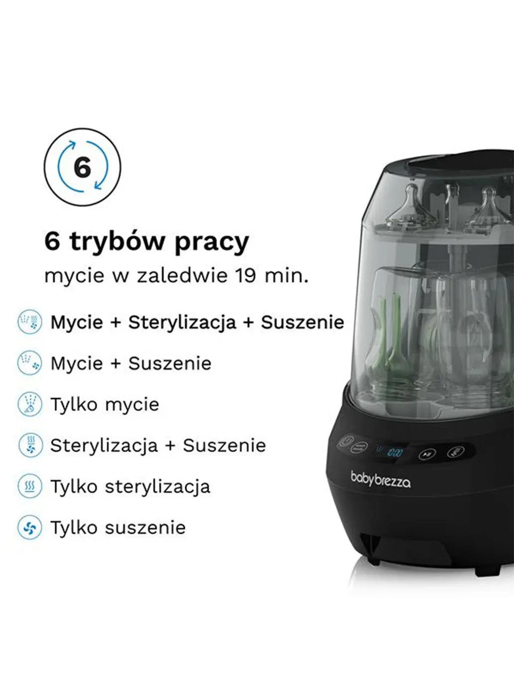 Urządzenie do mycia i sterylizacji Baby Brezza Bottle Washer Pro Baby Brezza BEBE Concept 