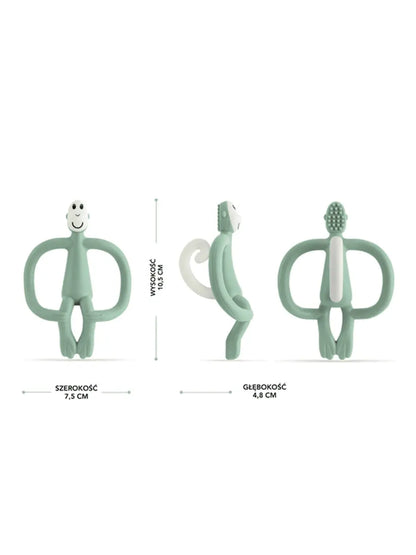 Gryzak kojący ze szczoteczką Małpka Matchstick Monkey BEBE Concept 
