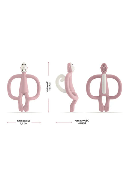 Gryzak kojący ze szczoteczką Małpka Matchstick Monkey BEBE Concept 