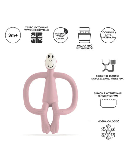 Gryzak kojący ze szczoteczką Małpka Matchstick Monkey BEBE Concept 