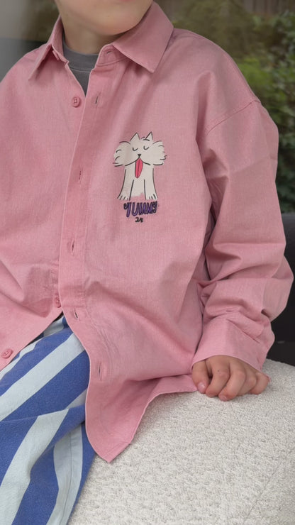 Cat Pigment Shirt tabela_jelly_mallow