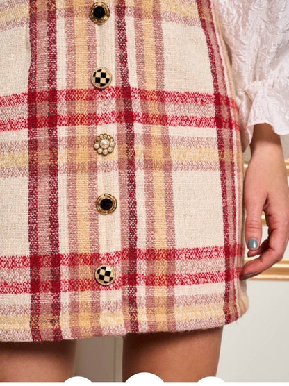 OUTLET Spódnica Mini Claudette Check | rozm. M bébé concept BÉBÉ Concept 