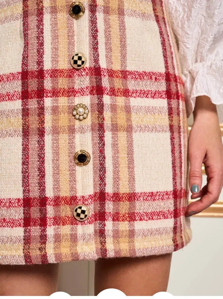 OUTLET Spódnica Mini Claudette Check | rozm. M bébé concept BEBE Concept 