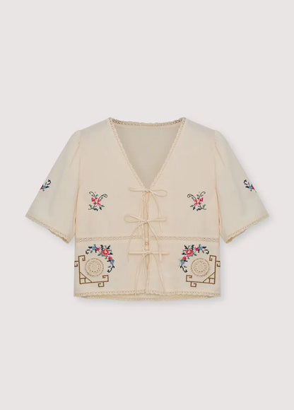 Narcise Woman Blouse Ecru The New Society BEBE Concept 