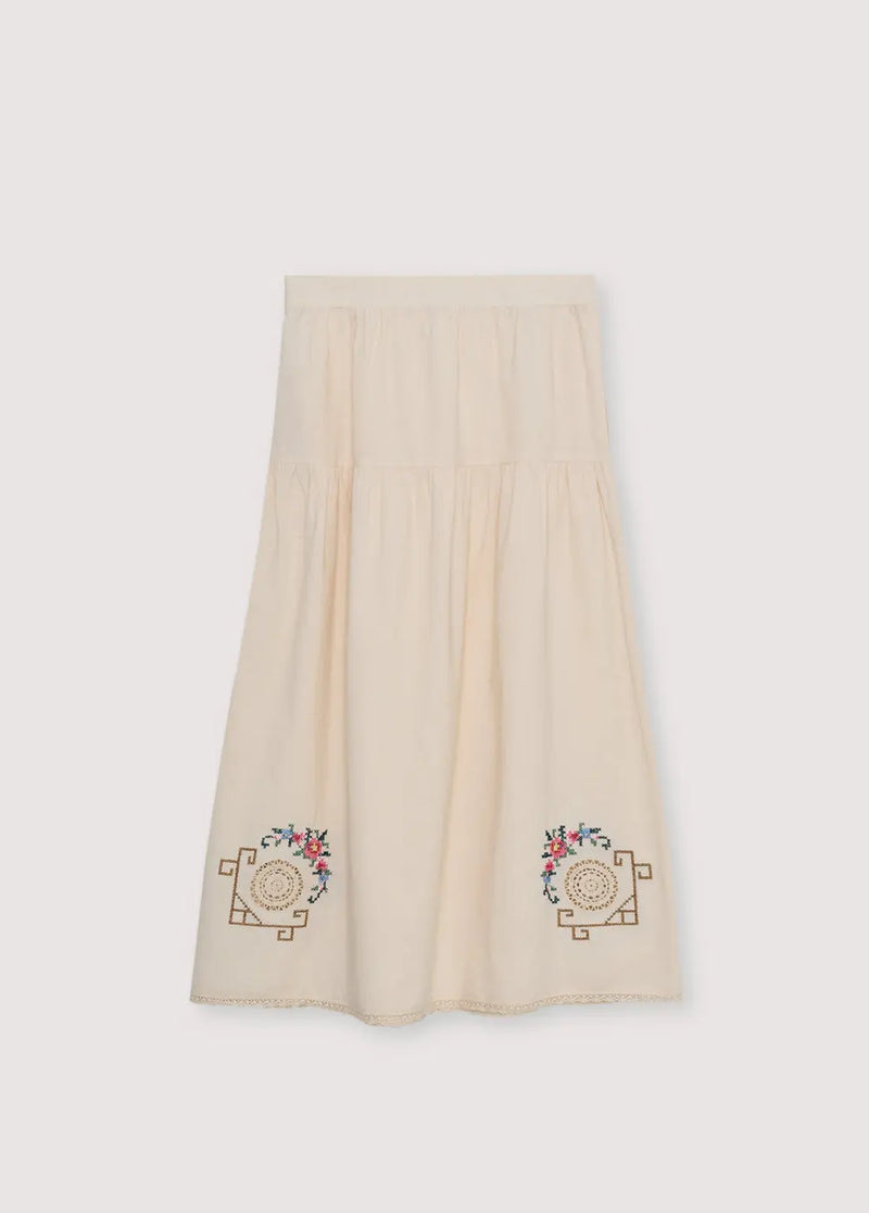 Narcise Woman Skirt Ecru The New Society BEBE Concept 