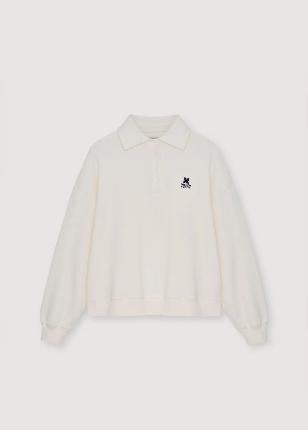 TNS Logo Woman Polo Ecru The New Society BEBE Concept 