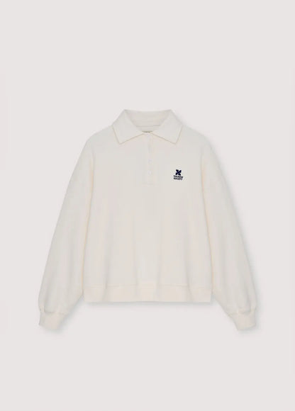 TNS Logo Woman Polo Ecru The New Society BEBE Concept 