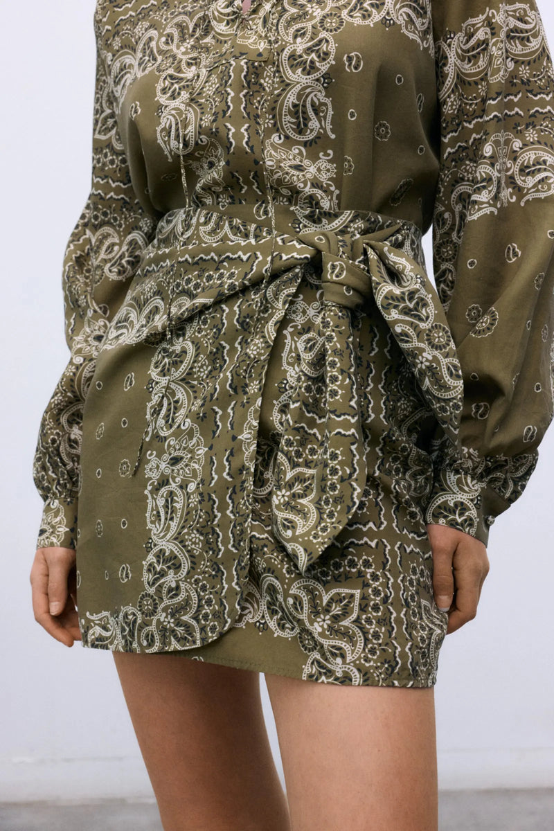 Waterlily Woman Skirt Bandana Print The New Society BEBE Concept 