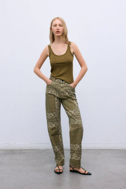 Waterlily Woman Pant Bandana Woman Print The New Society BEBE Concept 