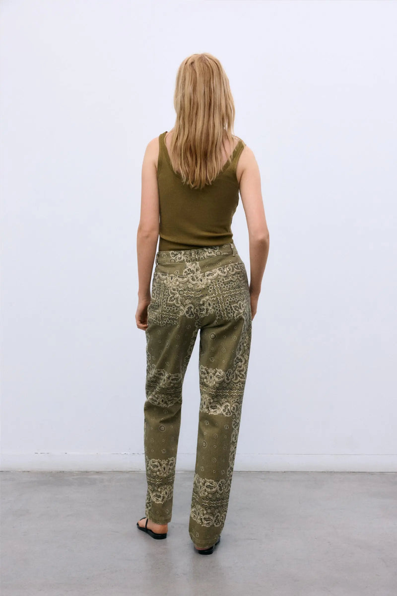 Waterlily Woman Pant Bandana Woman Print The New Society BEBE Concept 