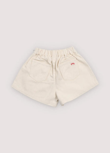 Malva Short Flower Embroidery Natural Denim The New Society BEBE Concept 