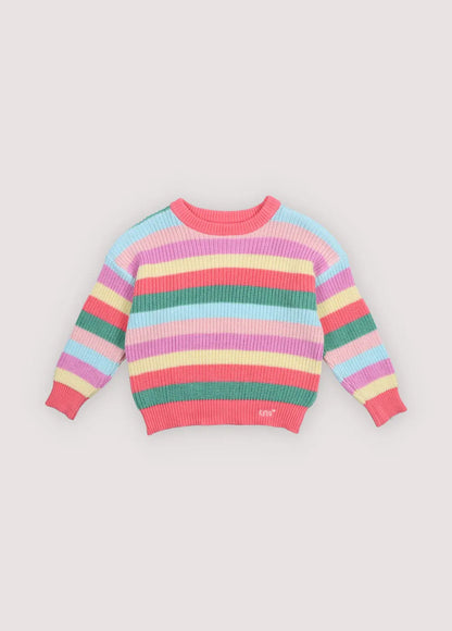Canela Jumper Flamingo Pink Multicolor Stripes The New Society BEBE Concept 