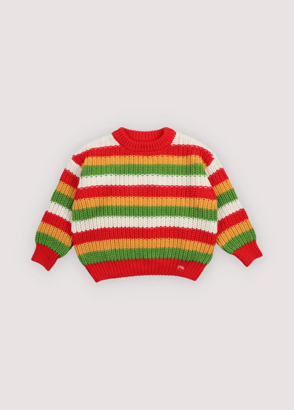 Lantana Jumper Tulip Red Knit Stripes The New Society BEBE Concept 