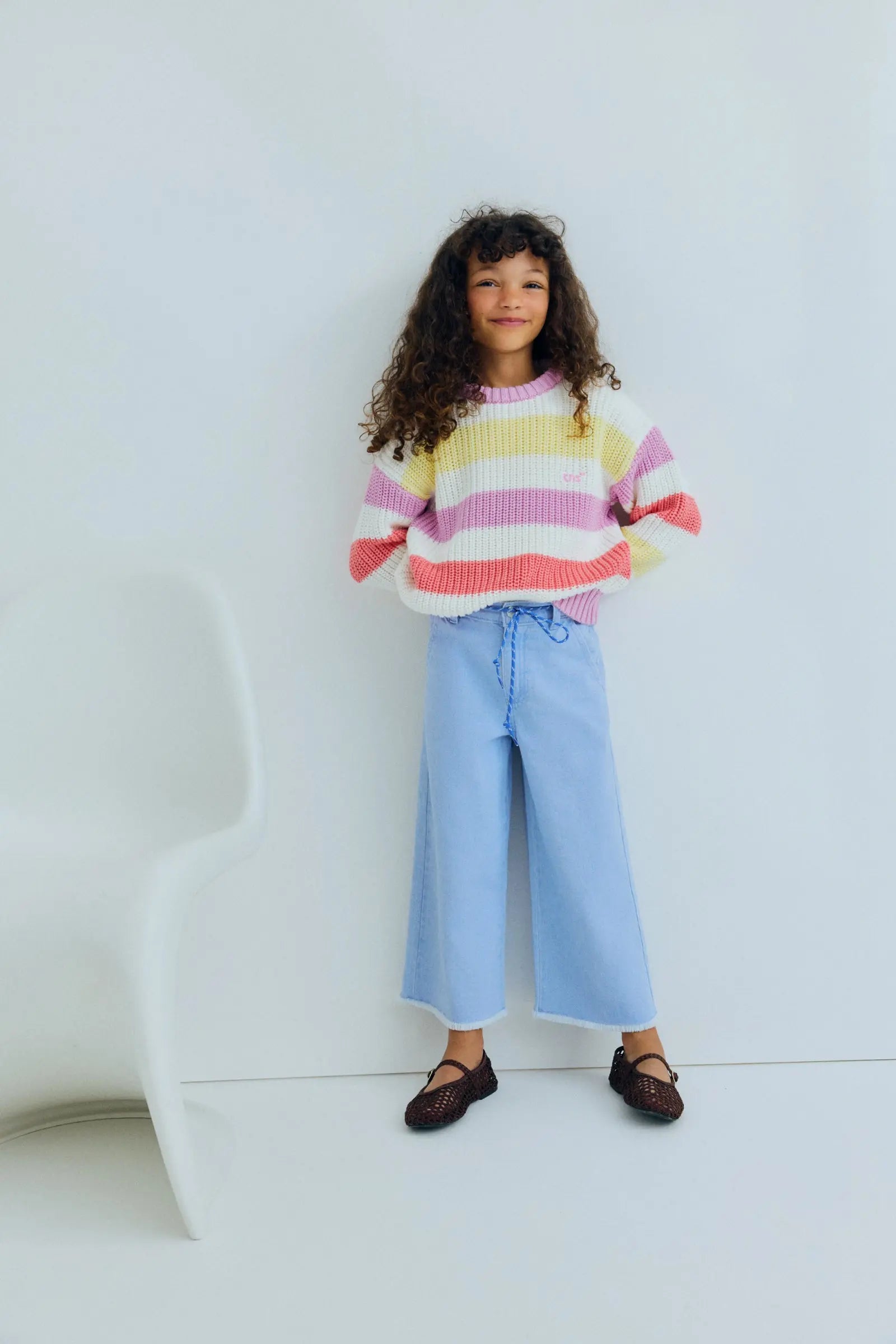 Celosia Jumper Pink Lavander Stripes The New Society BEBE Concept 