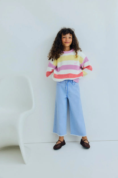 Celosia Jumper Pink Lavander Stripes The New Society BEBE Concept 