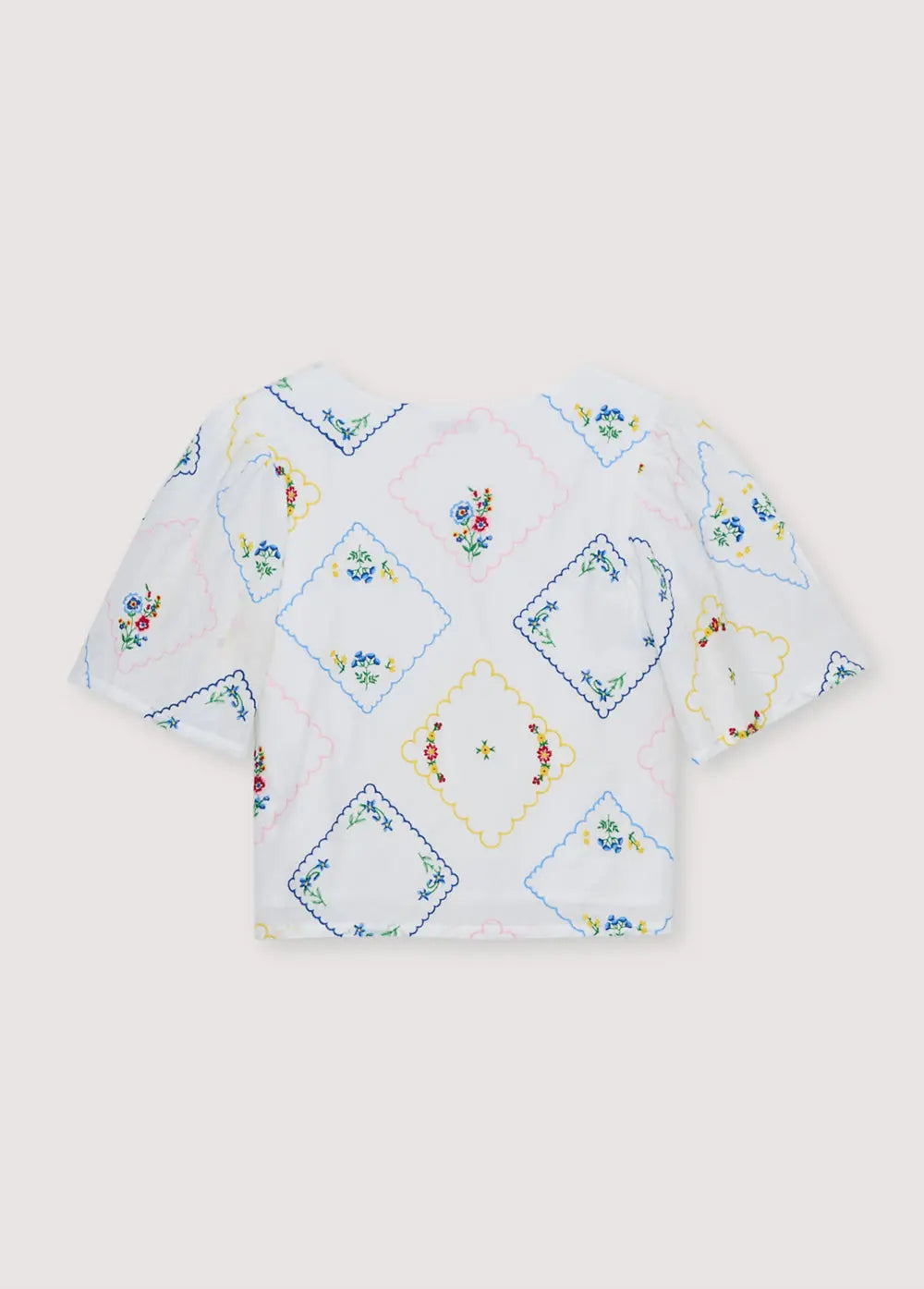 Jacinthe Woman Shirt Multicolor Embroidery The New Society BEBE Concept 