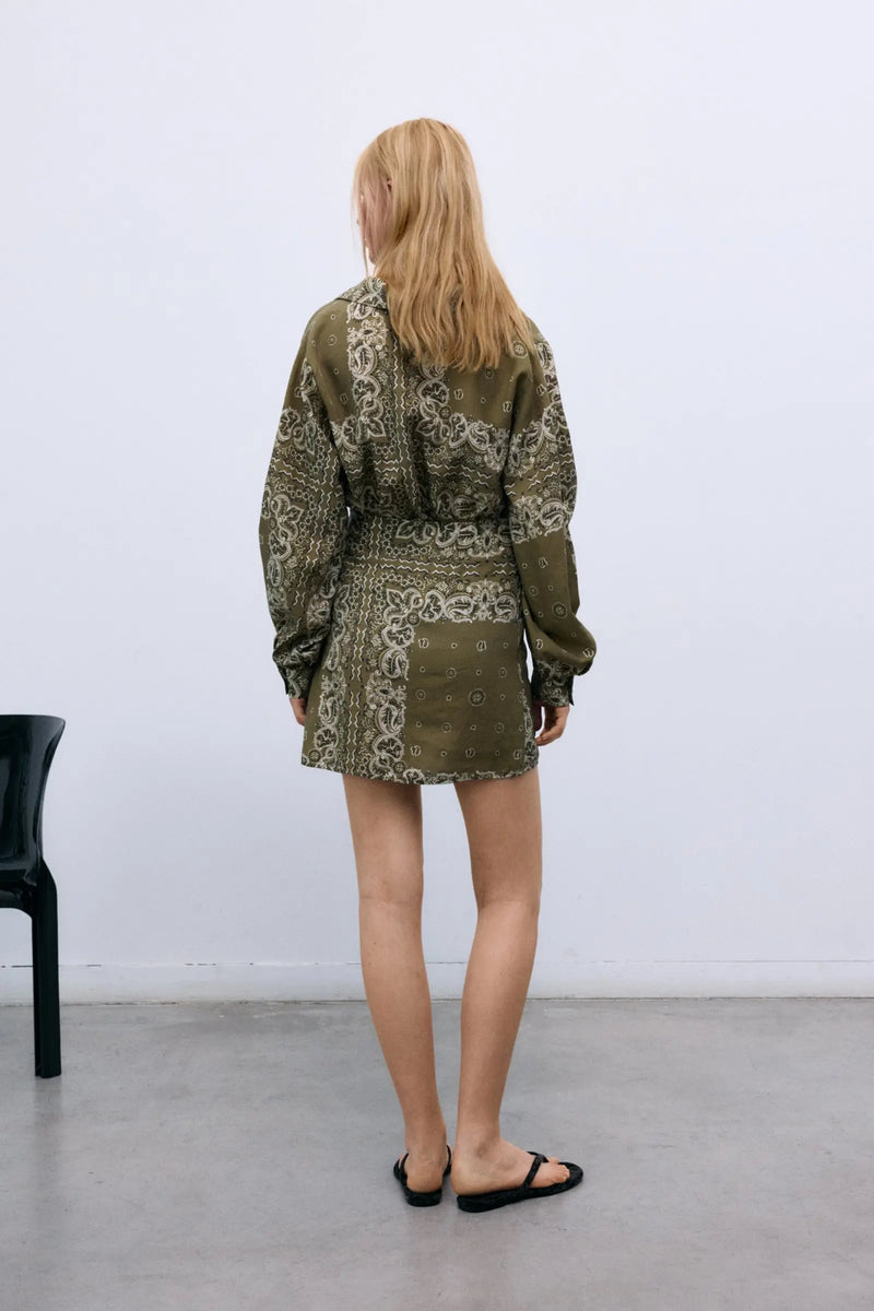 Waterlily Woman Skirt Bandana Print The New Society BEBE Concept 
