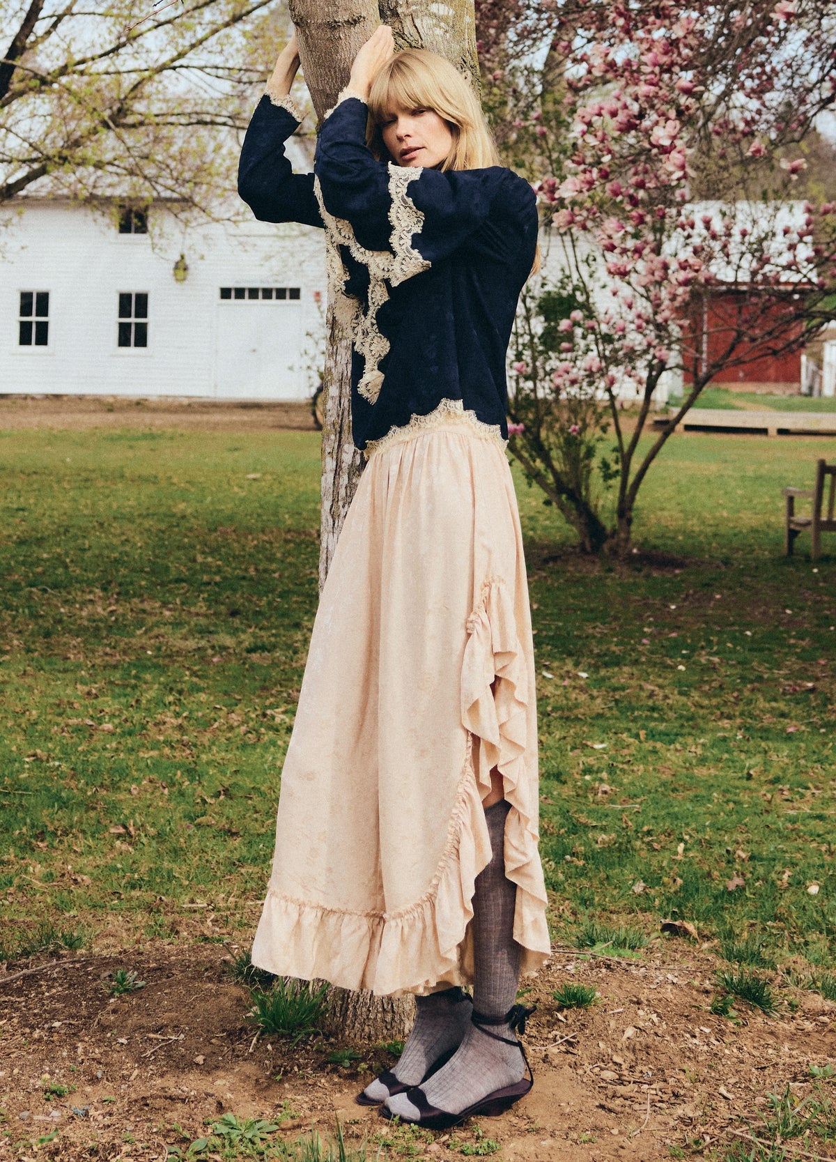 Shay Lace Ruffle Pants