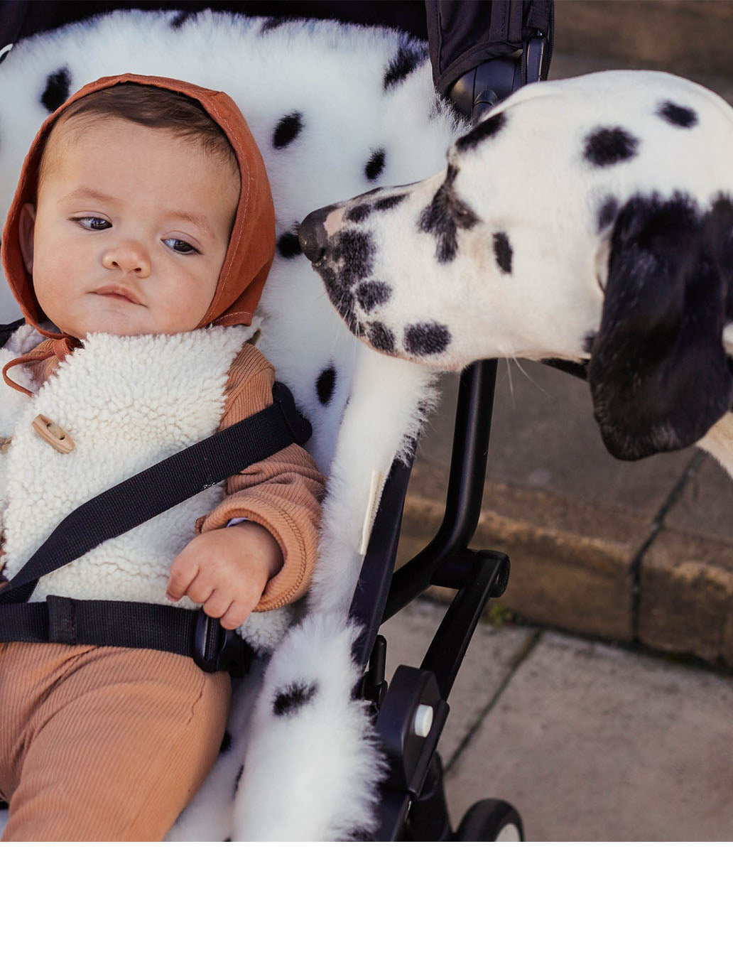 багатофункціональна устілка з натуральної овчини DALMATIAN