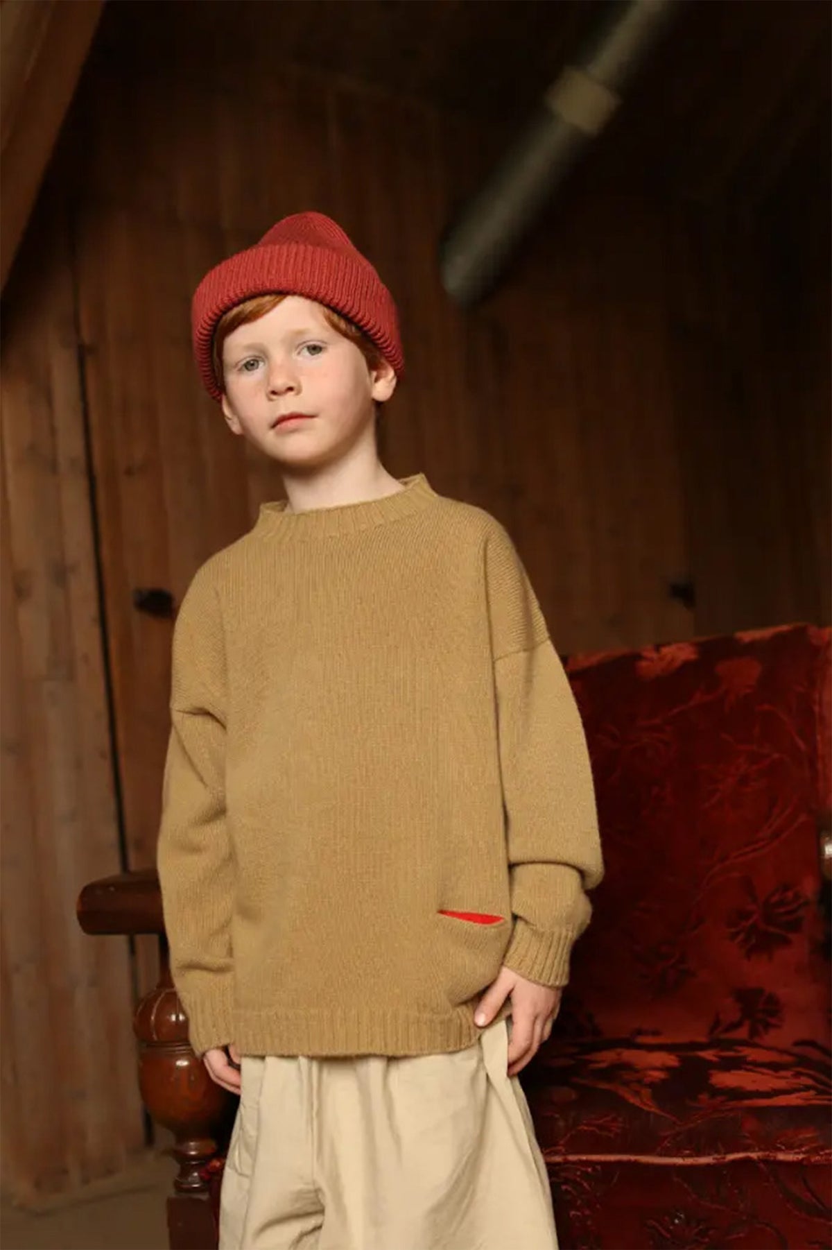 Fonzie Beanie Gorro de merino para todas las estaciones WILD BERRY